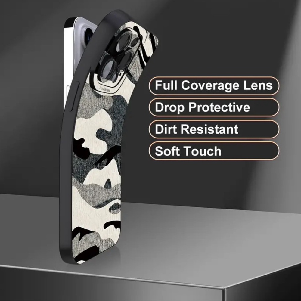 New iPhone 16 Plus protective case cool trendy design camo soft touch bro guy 🔥 - Picture 4 of 4